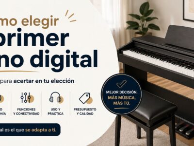 como elegir piano digital principiante portada